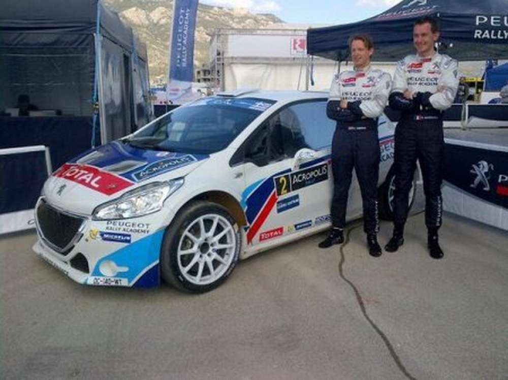 Кевин Аббринг на Peugeot выиграл квалификацию Ралли Акрополис