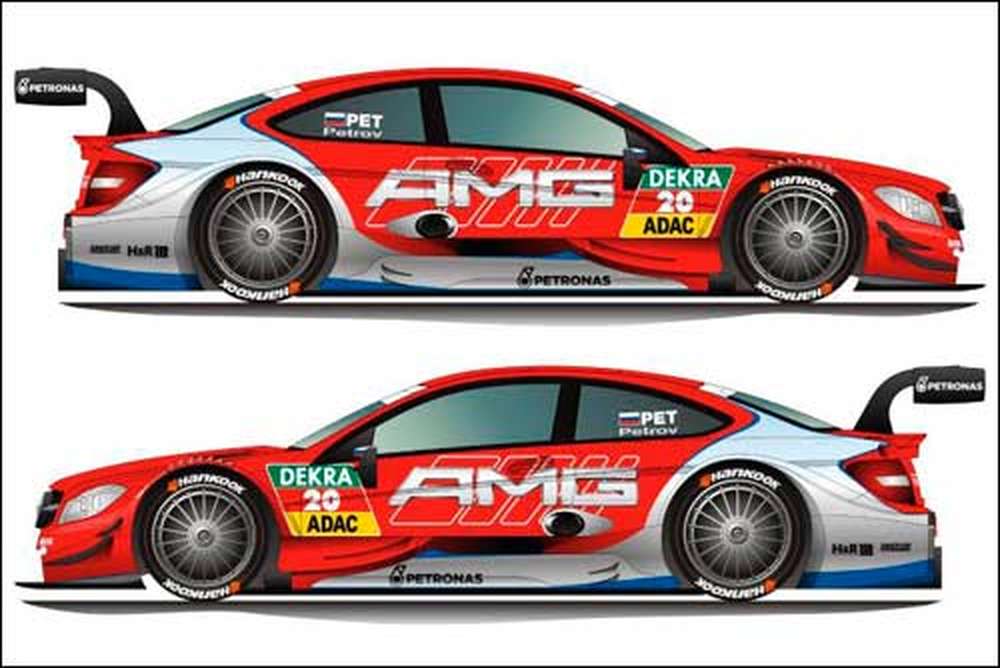 DTM: Раскраска машины Виталия Петрова
