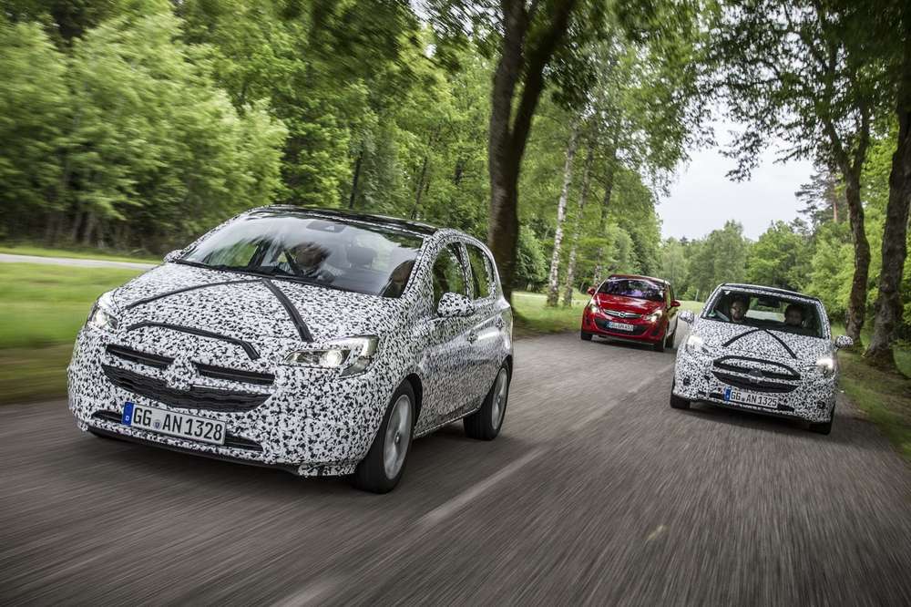 Opel опубликовал снимки новой Corsa в камуфляже