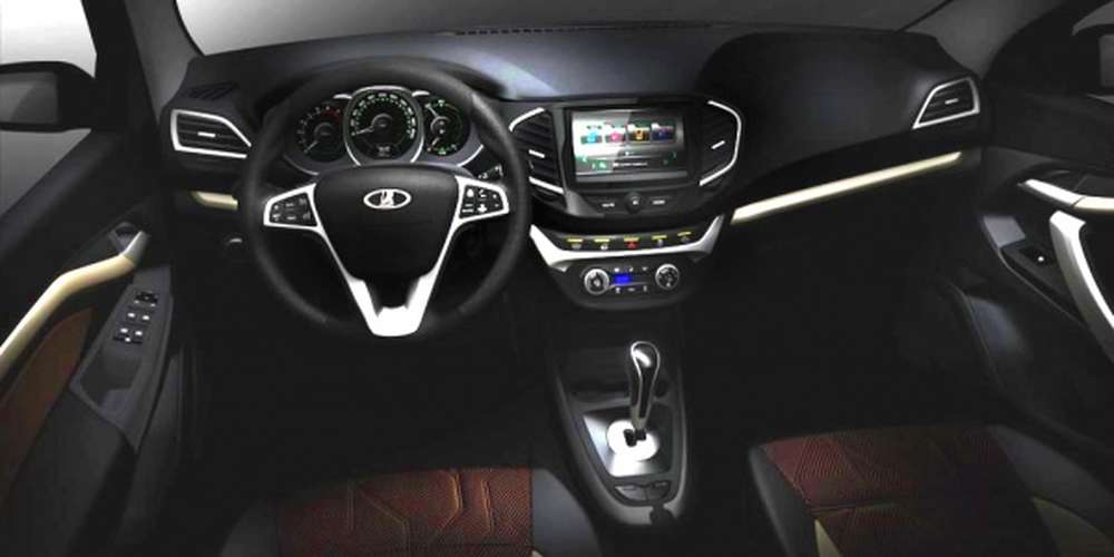 «АвтоВАЗ» показал изображение интерьера Lada Vesta