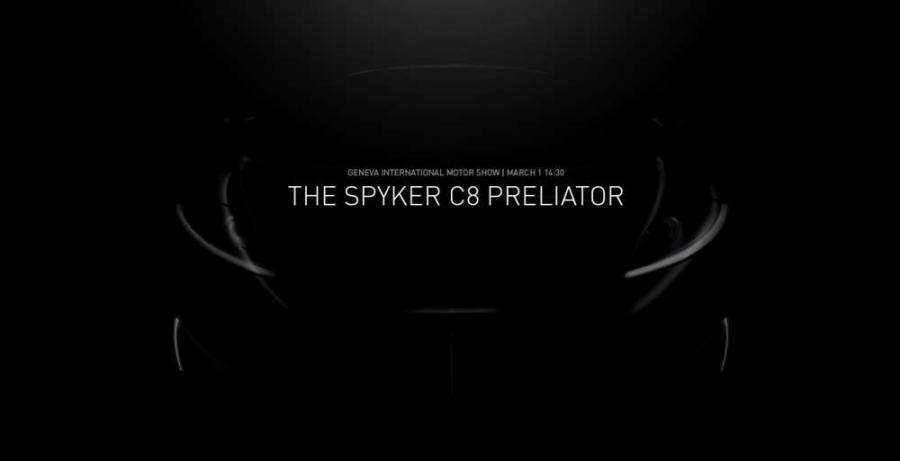 Компания Spyker анонсировала мировой дебют новой модели C8 Preliator