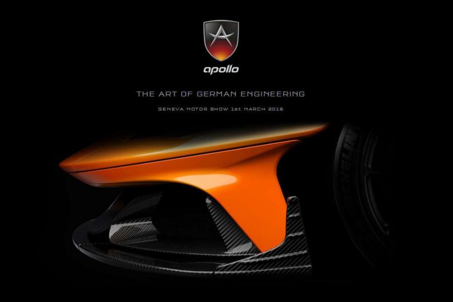Создатели Gumpert Apollo показали тизеры нового суперкара