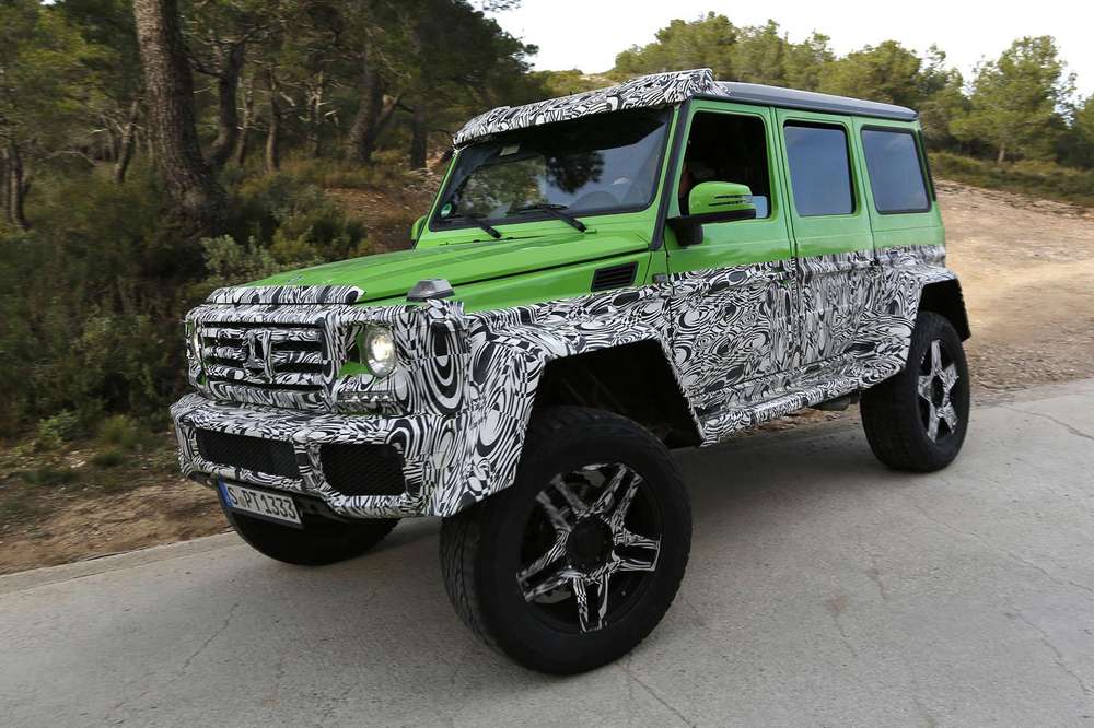 Опубликованы первые шпионские фотографии Mercedes G63 AMG Green Monster